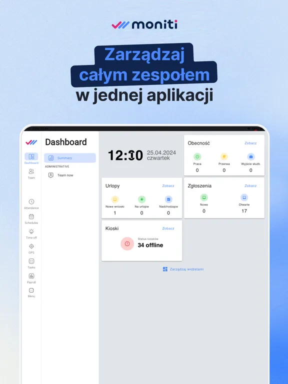 Screenshot di Moniti iPad 