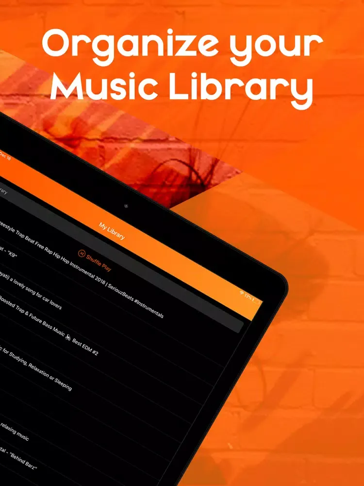 Tangkapan layar Xtreme Music iPad 