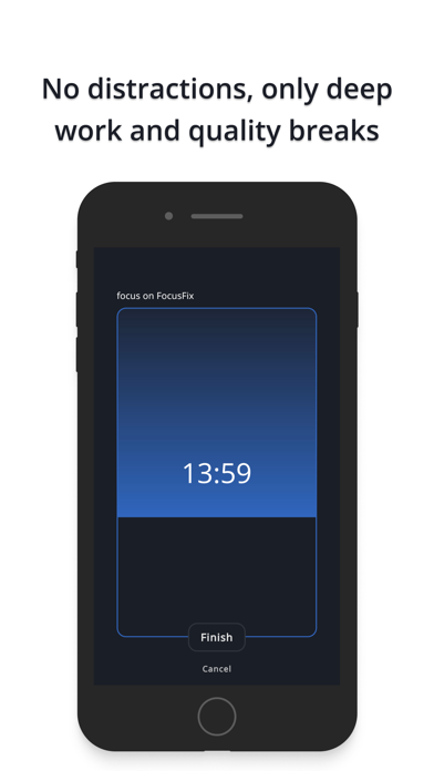 Captures d'écran de FocusFix: Work Timer, Manager