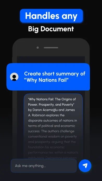 Captures d'écran de ChatPDF: AI Chat & PDF Summary
