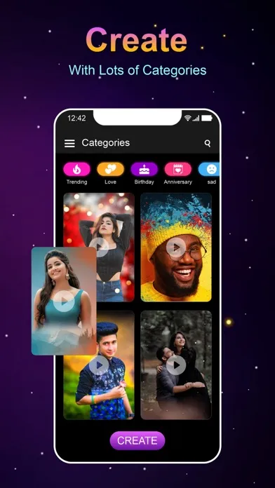 Tangkapan layar Status Videos - Video maker