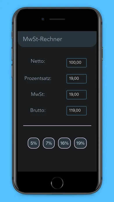 Pro Mehrwertsteuer Rechner Screenshots