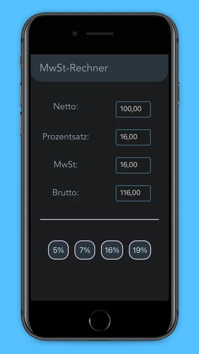 Pro Mehrwertsteuer Rechner Screenshots