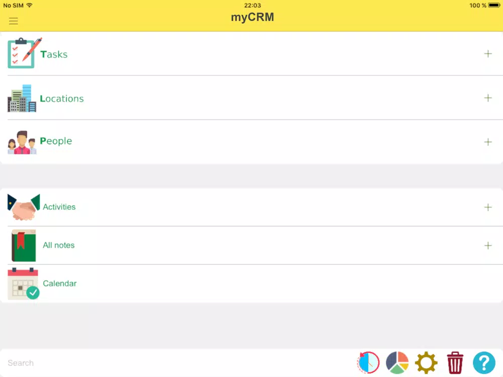 Tangkapan skrin myCRM: Todo & task manager iPad 