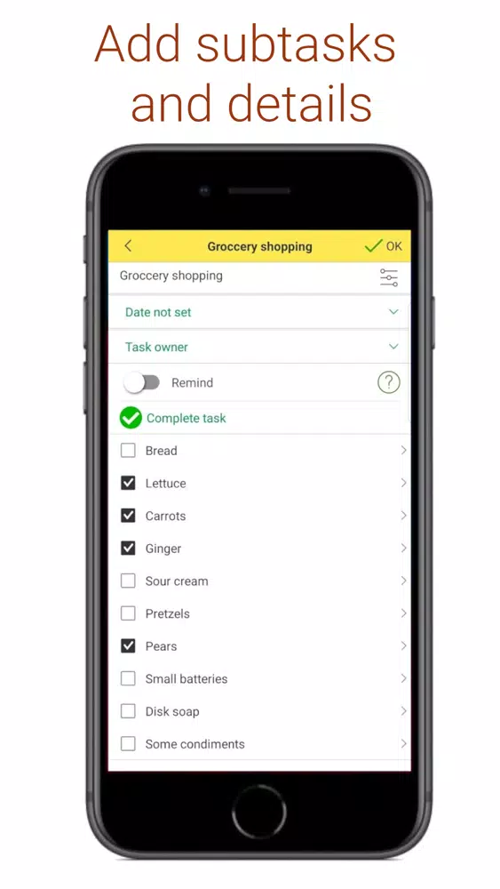 Tangkapan skrin myCRM: Todo & task manager