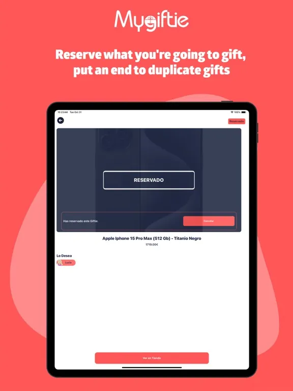 تصاویر MyGiftie: Create your Wishlist iPad 