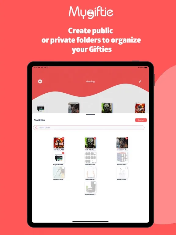 تصاویر MyGiftie: Create your Wishlist iPad 