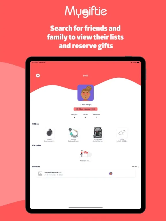تصاویر MyGiftie: Create your Wishlist iPad 
