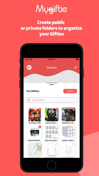 تصاویر MyGiftie: Create your Wishlist