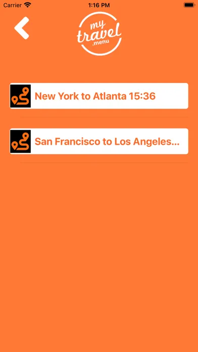 Mytravel.menu Screenshots