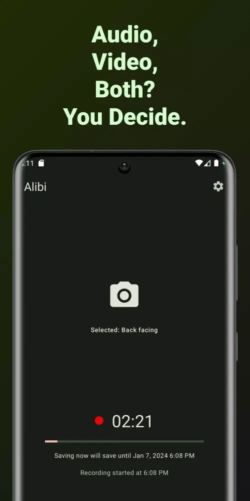 ภาพหน้าจอของ Alibi