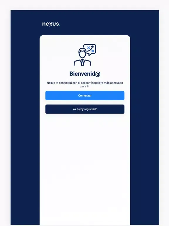 Capturas de tela do Nexus Advisor iPad 
