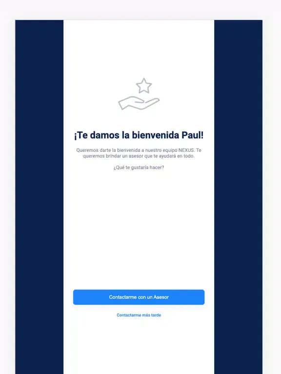 Capturas de tela do Nexus Advisor iPad 