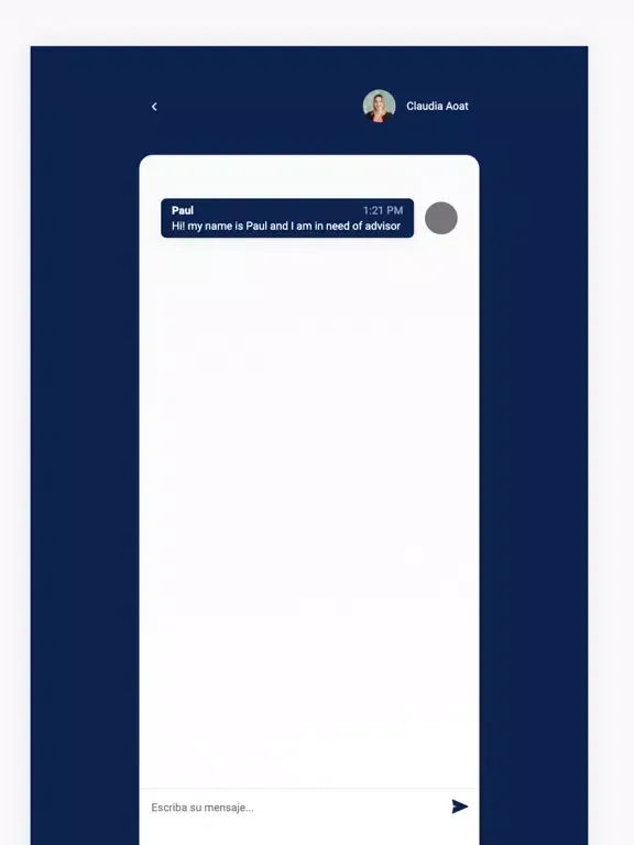 Capturas de tela do Nexus Advisor iPad 