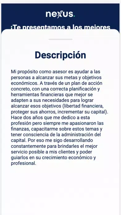 Capturas de tela do Nexus Advisor
