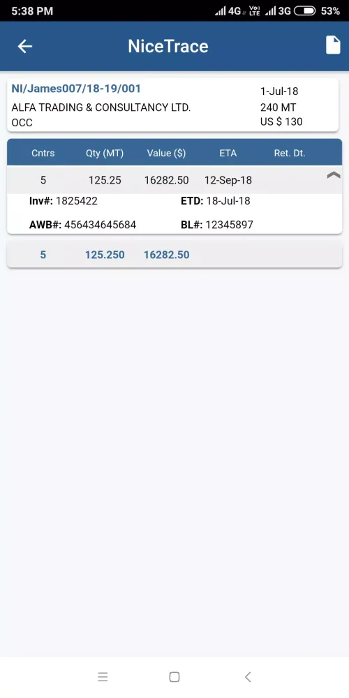 NiceTrace Screenshots