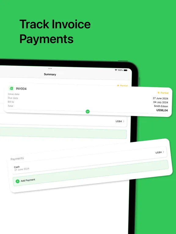 Invoicebits: Invoice Generator iPad  স্ক্রিনশট
