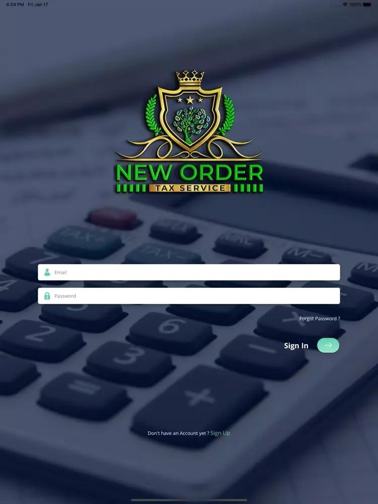 صور New Order Tax Service iPad 