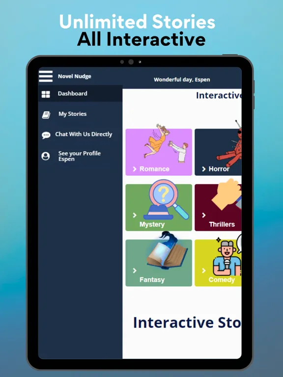 Novel Nudge iPad  Screenshots