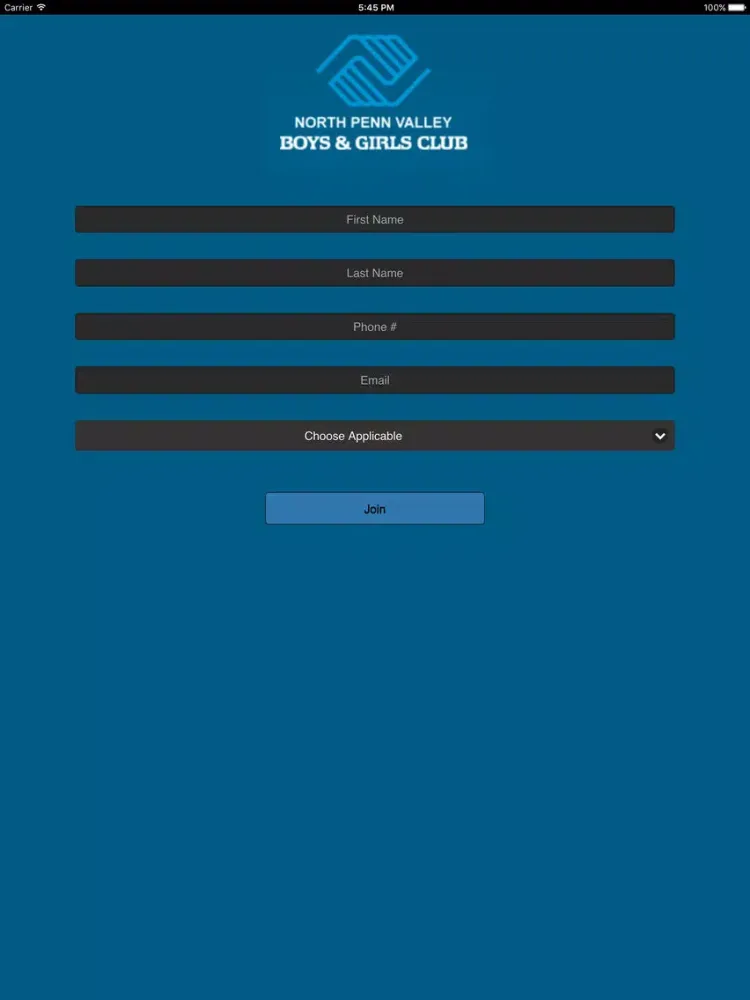 Tangkapan skrin NPV B&G Club iPad 