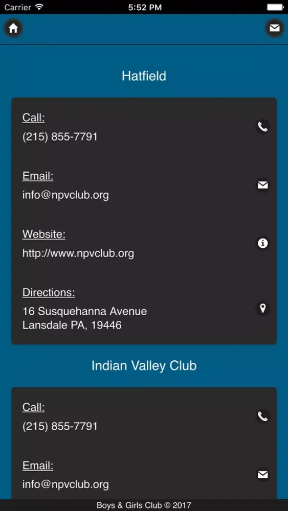 Tangkapan skrin NPV B&G Club