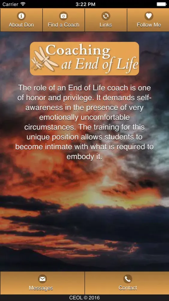 Ảnh chụp màn hình của Coaching at End of Life