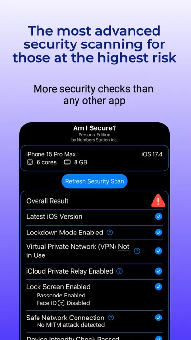 Tangkapan layar Am I Secure?