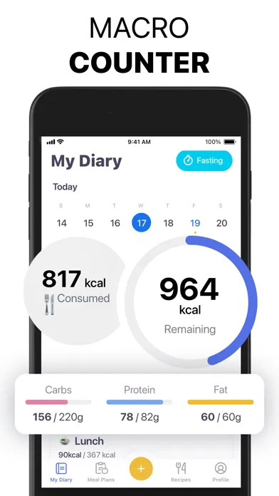 HitMeal Calorie & Food Tracker 스크린샷