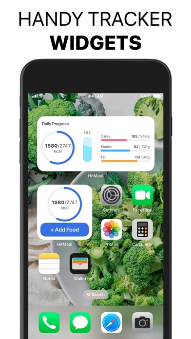 HitMeal Calorie & Food Tracker 스크린샷
