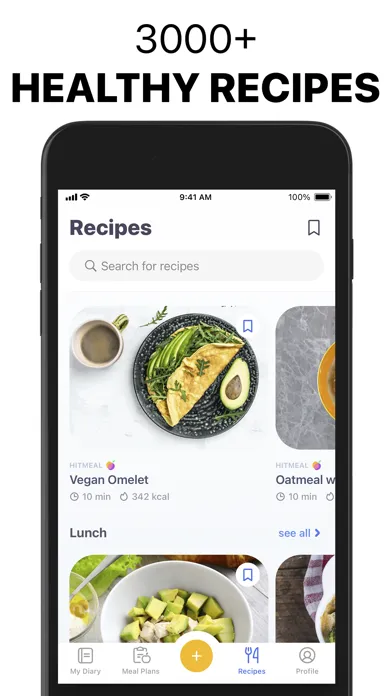 HitMeal Calorie & Food Tracker 스크린샷