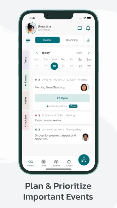 Zrzuty ekranu Octopus: Planner, Goal Tracker