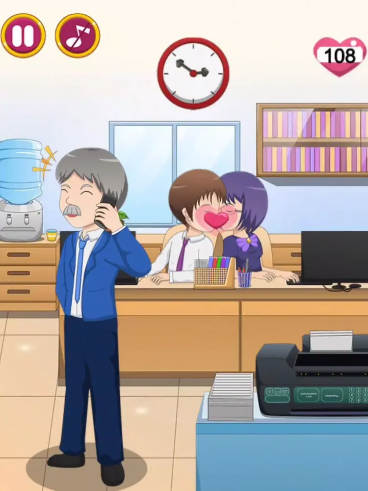 ภาพหน้าจอของ Office Love - Romantic Game App about dating a girl iPad 