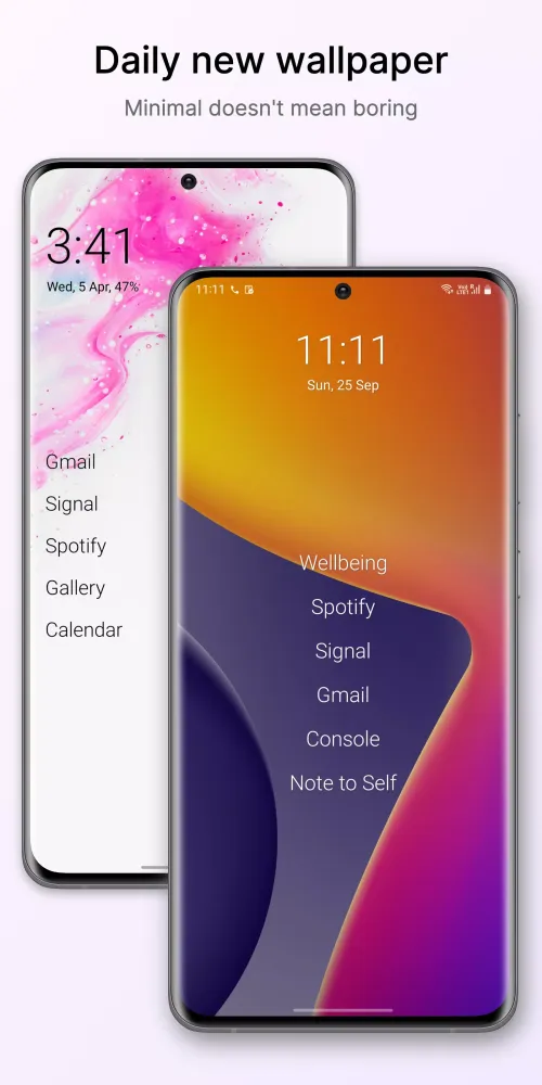 Olauncher. Minimal AF Launcher Screenshots