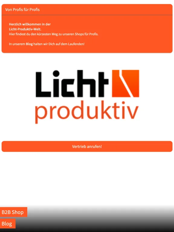 Tangkapan layar Licht-produktiv iPad