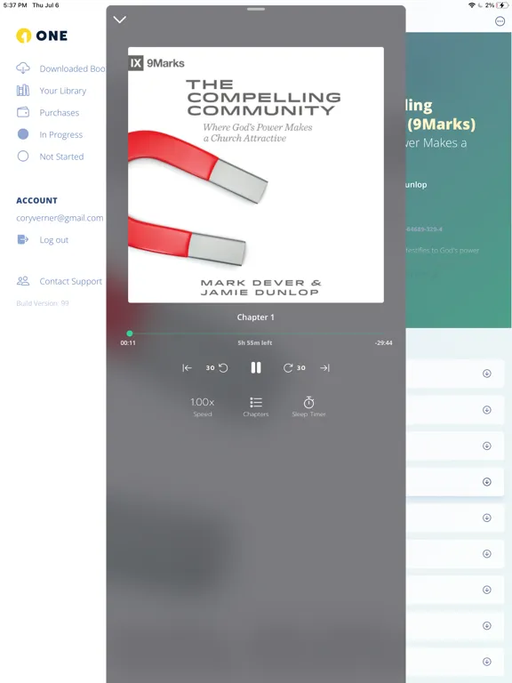 ONE Audiobooks iPad 应用截图