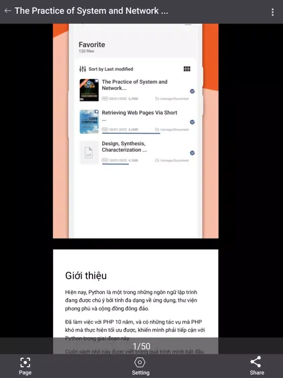 Captures d'écran de Document reader app: 1PDF iPad 