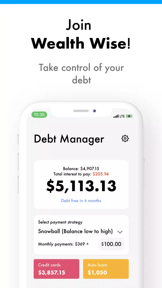 Wealth Wise - Debt Manager应用截图