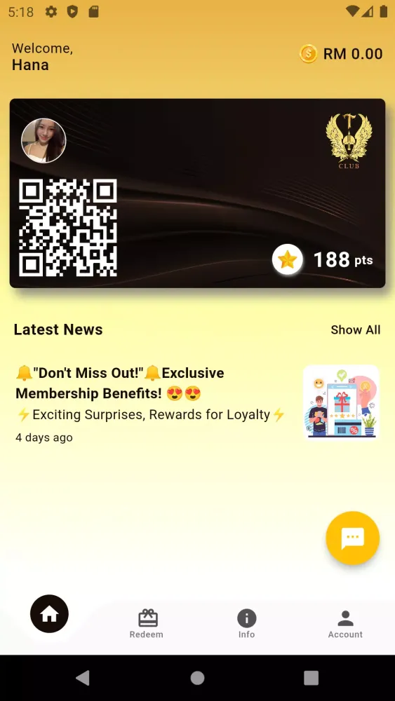 T Club Screenshots