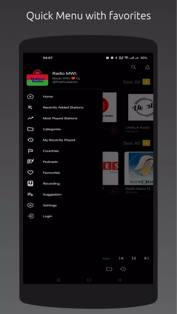 Radio MW: Screenshots