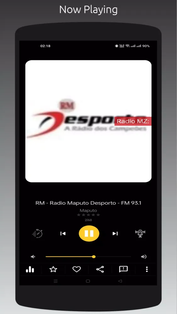 Capturas de tela do Radio MZ: