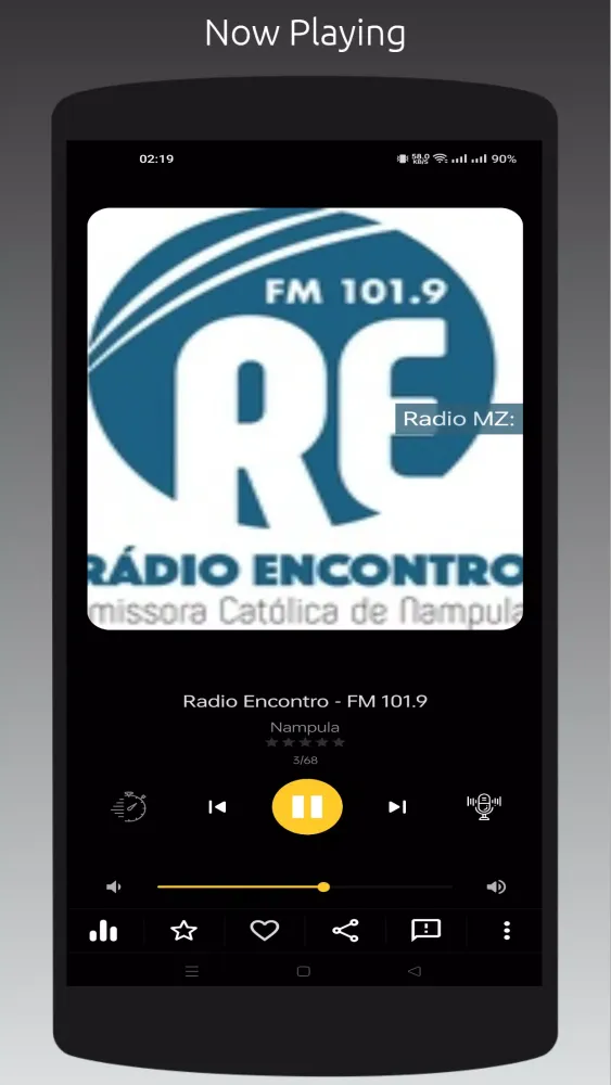 Capturas de tela do Radio MZ: