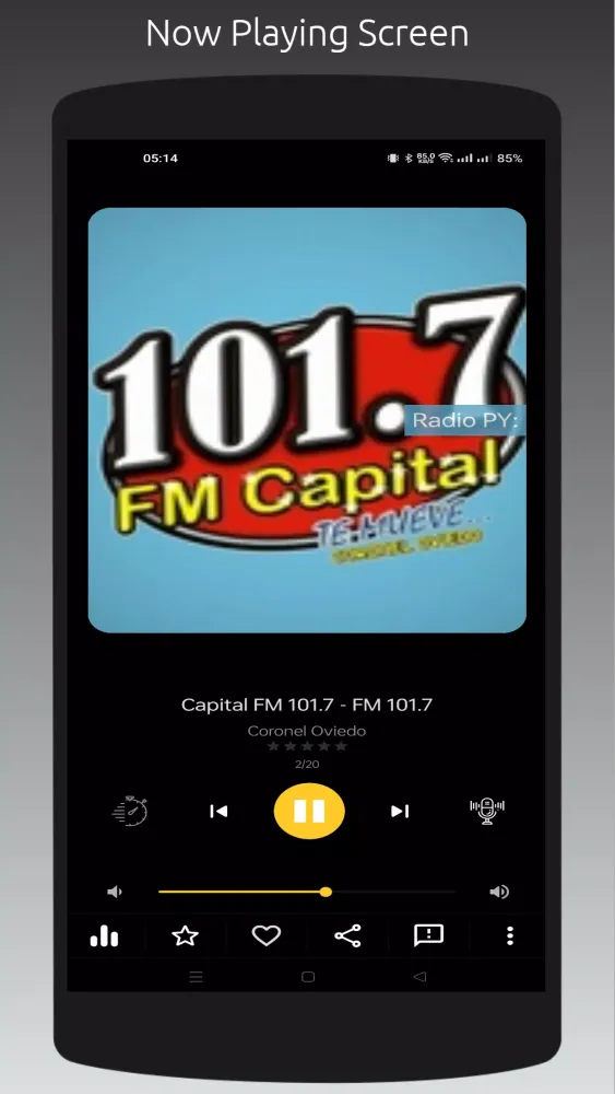 Radio PY: Screenshots