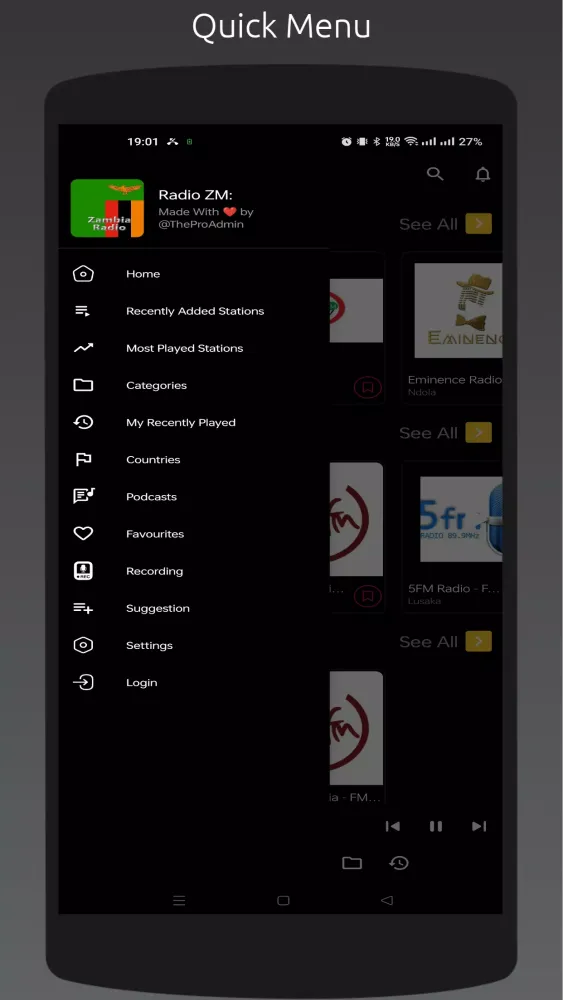 Radio ZM: Screenshots