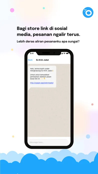 Ảnh chụp màn hình của Opaper : Jualan Online Simpel
