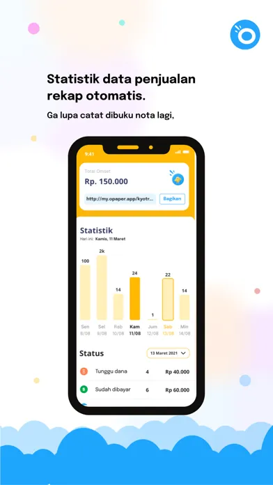 Ảnh chụp màn hình của Opaper : Jualan Online Simpel