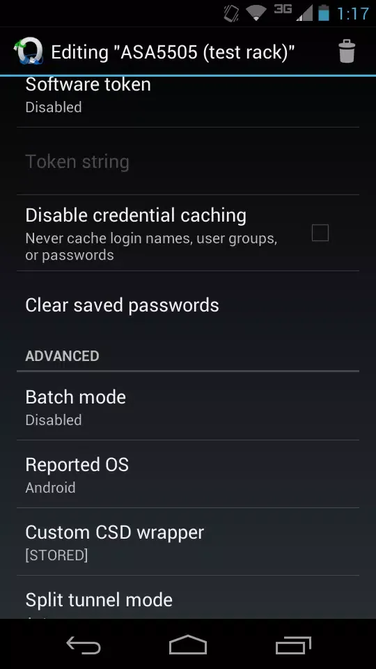 OpenConnect سکرین شاٹس