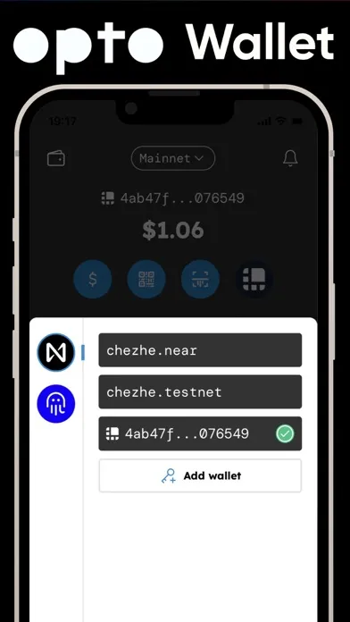 Скриншоты Opto Wallet