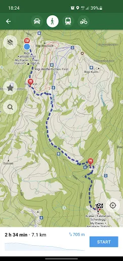 Captures d'écran de Organic Maps: Hike Bike Drive