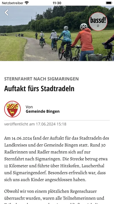Zrzuty ekranu Gemeinde Bingen/Hohenzollern