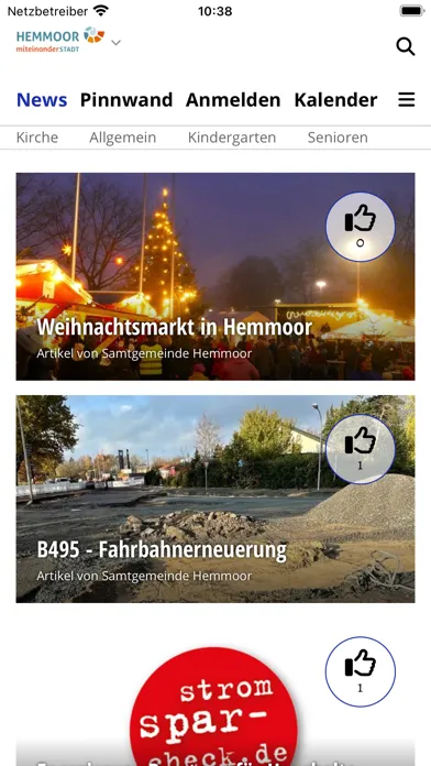 Capturas de tela do Samtgemeinde Hemmoor